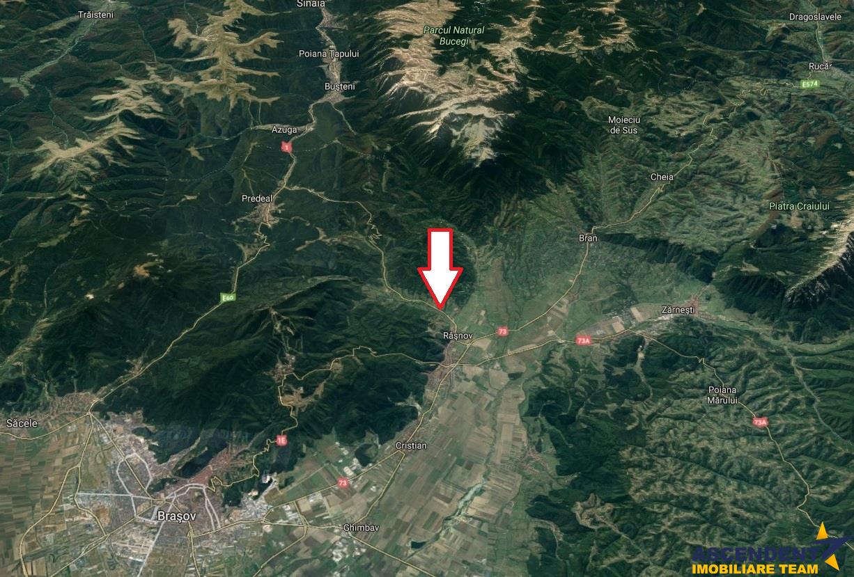 OFERTA TRANZACTIONATA!!1.600 mp teren  la DN 73 A  in frumoasa zona turistica Rasnov   Paraul Rece