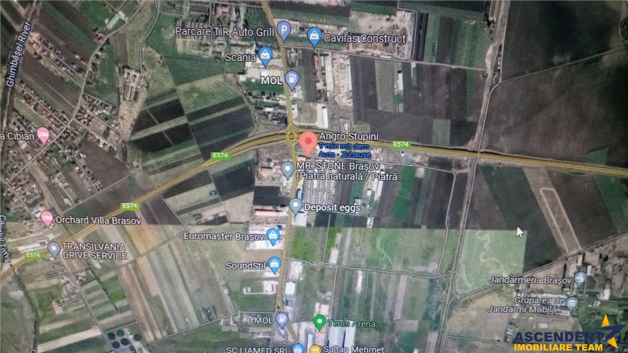 Teren intravilan industrial la DN13, Brasov.