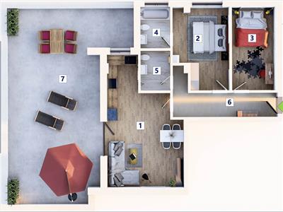 Apartament 3 camere,PREMIUM, terasa 67mp, finalizare 2025, Tractorul, Brasov