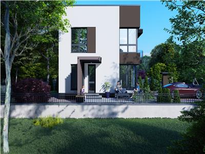 Casa cu design modern intrun ansamblu rezidential exclusivist din Ghimbav